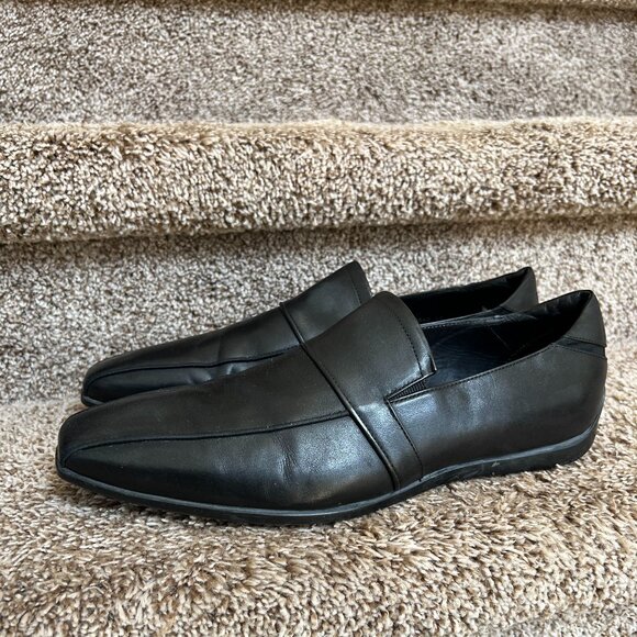 Hugo Boss Men's Black Leather Loafers
